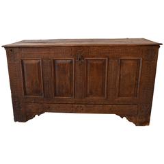 Chip-Carved German Pennsylvania Blanket Chest