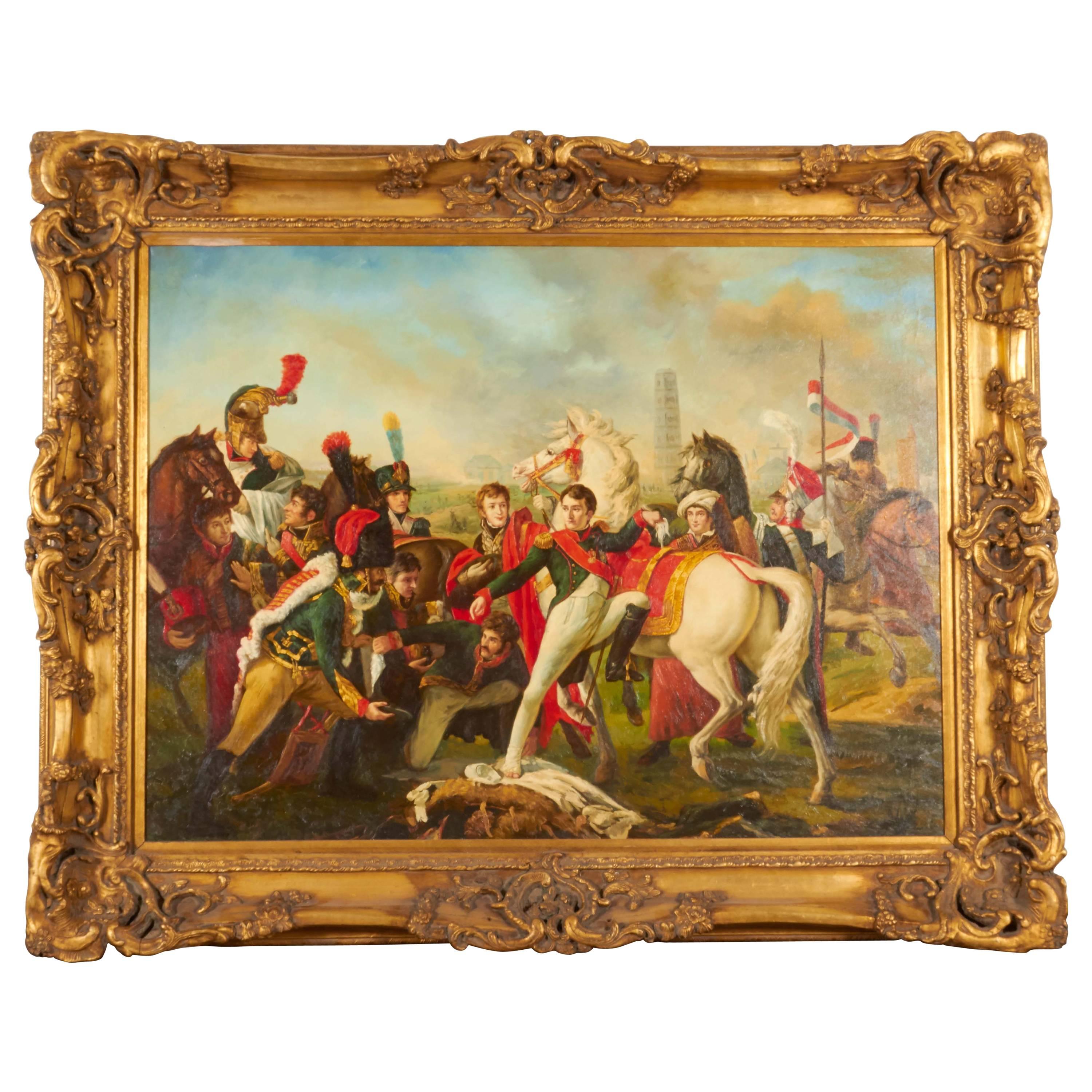 Contemporary 17th Century European Military Scene For Sale