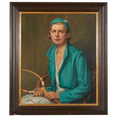 Oil on Canvas Portrait of Woman