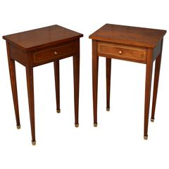 Antique Pair of French Cherrywood Tables