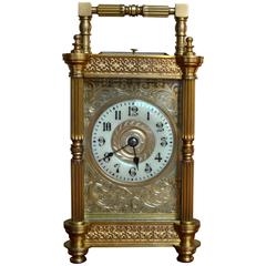 Antique Large Edwardian Striking and Repeating Carriage Clock