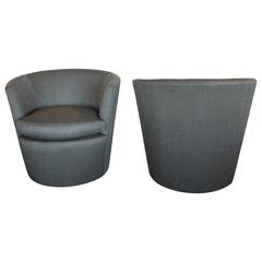 Modern Stain-Resistant Fabric Swivel Chairs
