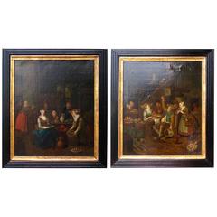 Pair of Paintings, Flemish Artist, 18th Century 10