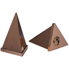 English Copper Kitchen Cooking Triangular Moulds