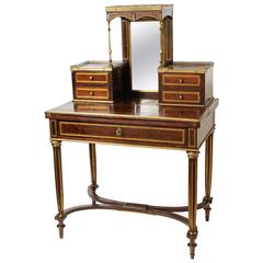 19th Century French Lady Mahogany Writing Desk 6