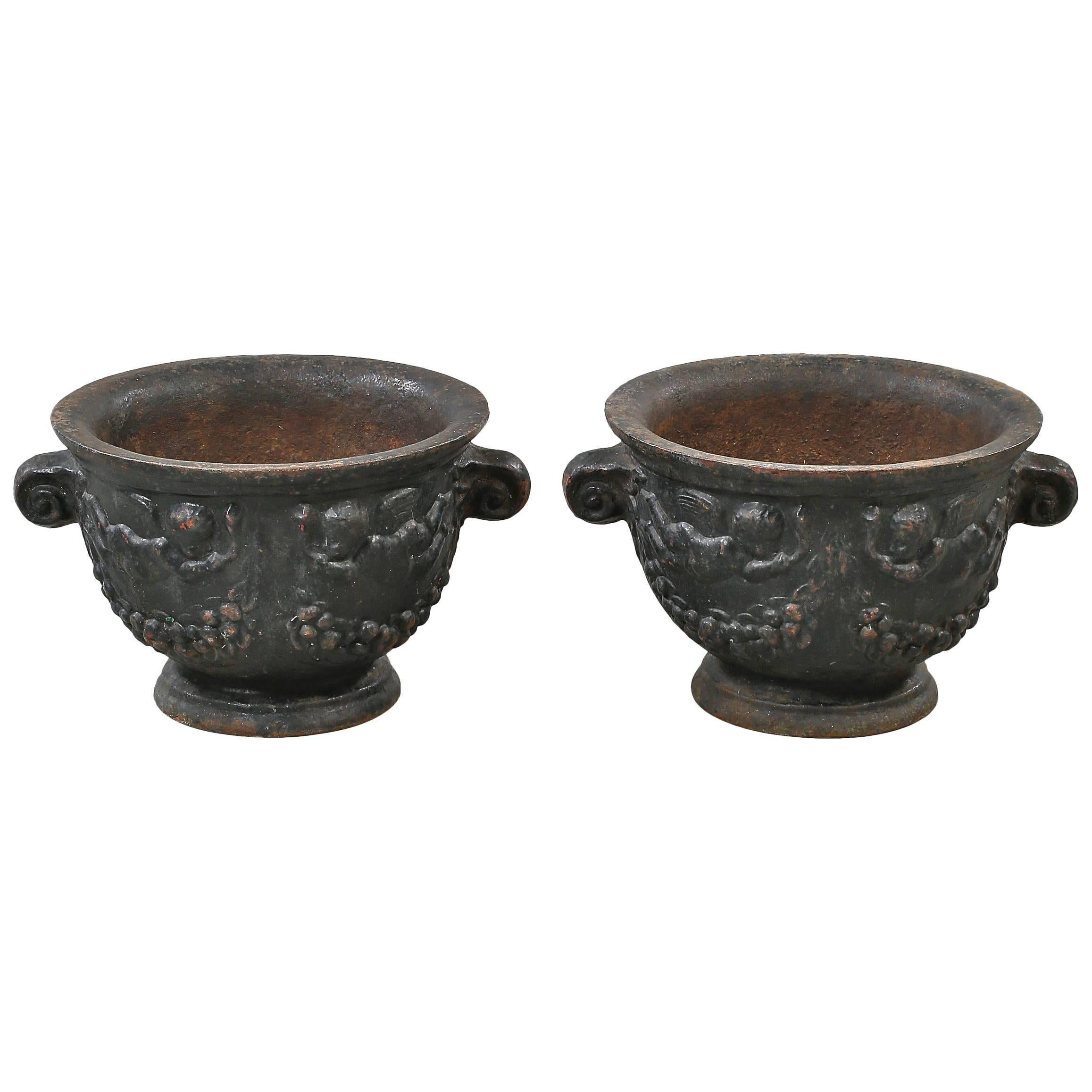 Pair of Urns by Näfveqvarns Bruk For Sale