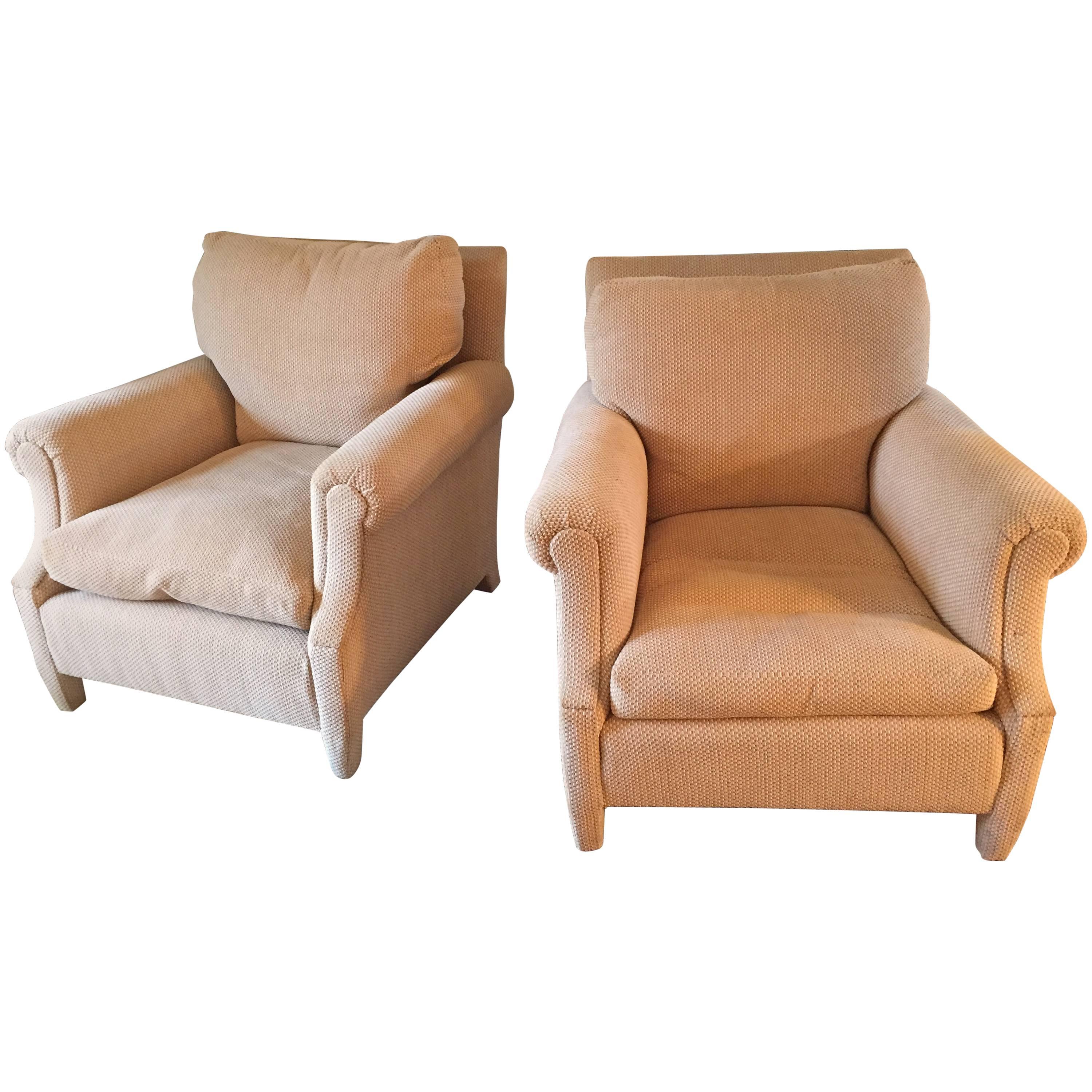 Pair of Club Chairs Attributed to Maison Jansen