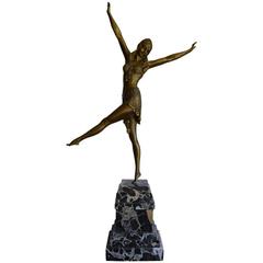Signed Chiparus Bronze Dancer