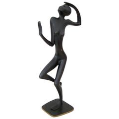 "Female Danzer" Sculpture by Franz Hagenauer