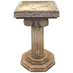English Garden Stone Bird Bath in the Classical Style 3