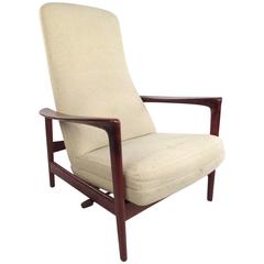 Mid-Century Modern Danish Teak Lounge Chair by Folke Ohlsson