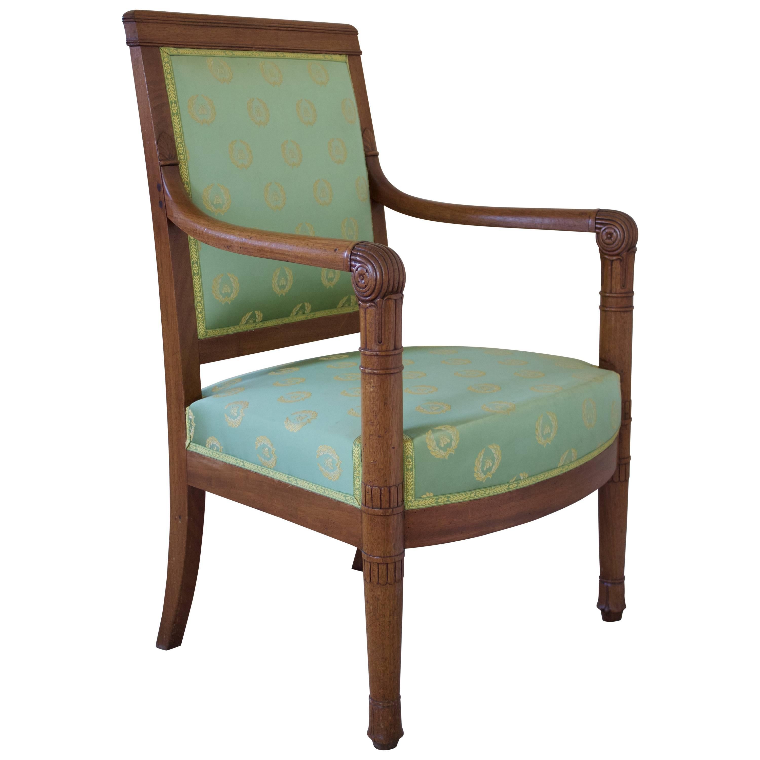 French Napoleonic Period Armchair Attributed to Louis Bellange For Sale