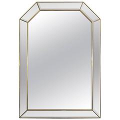 Gold Gilt Panelled Belgian Mirror