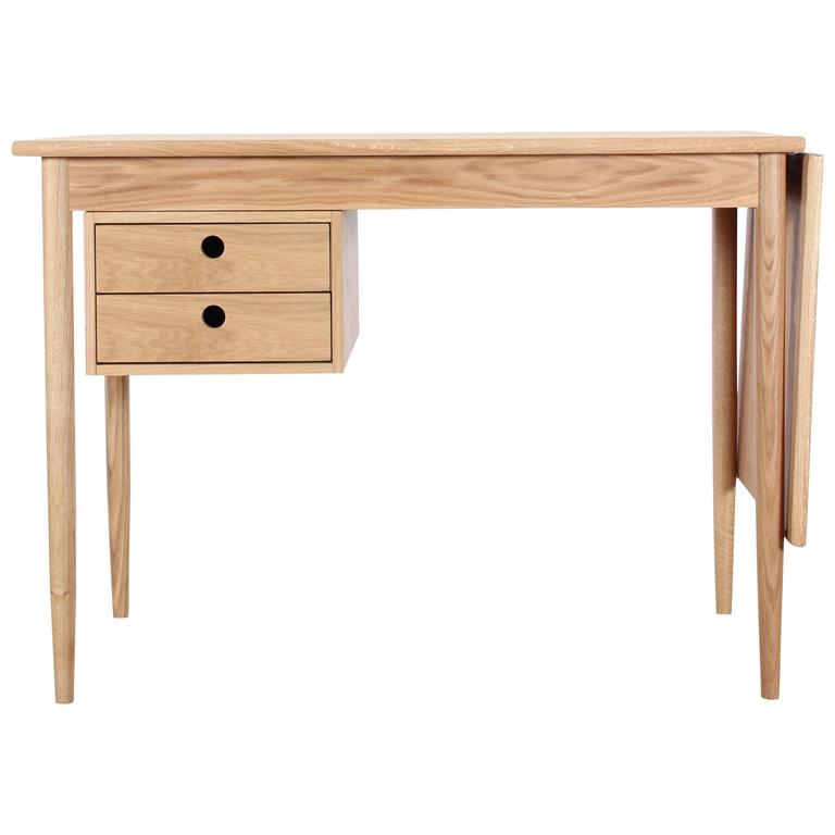 MidCentury Modern Lady Desk in Oak at 1stDibs