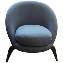French Mid-Century Chair Inspired by Jean Royère