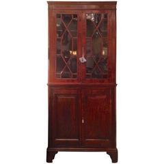 Antique Rare Diminutive George III Rosewood Corner Cupboard