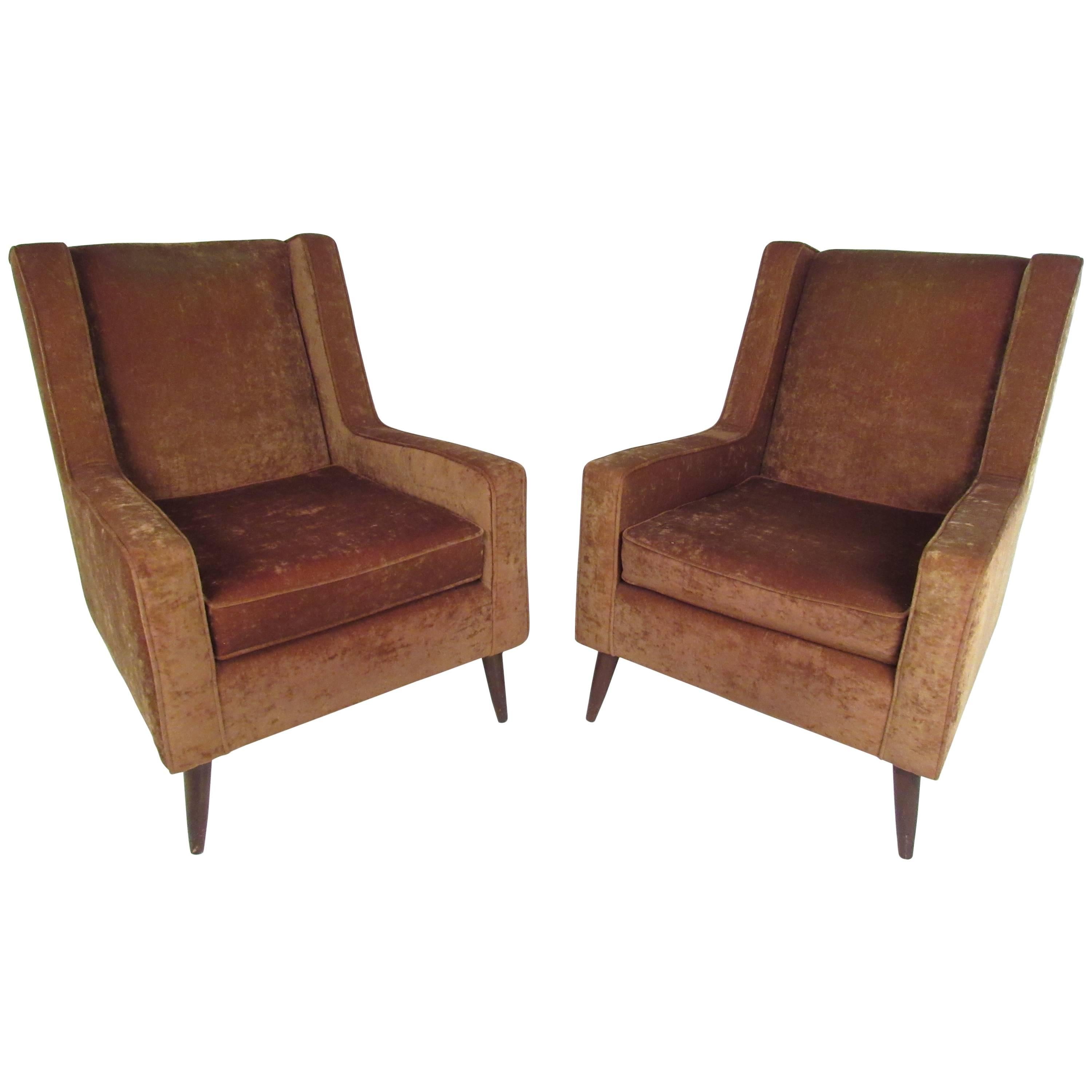 Pair of Vintage Paul McCobb Style Lounge Chairs