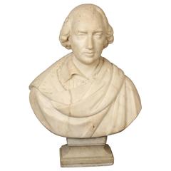 Large Marble Bust of a Gentleman