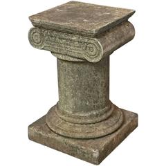 English Garden Stone Plinth in the Classical Style