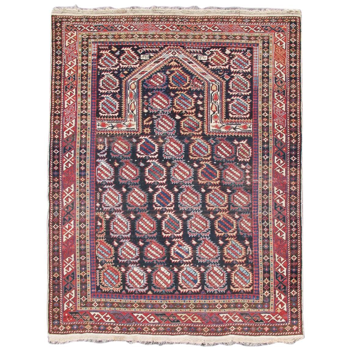 Marasali Shirvan Prayer Rug, Late 19th Century 