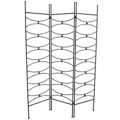 Modernist Iron Screen or Divider