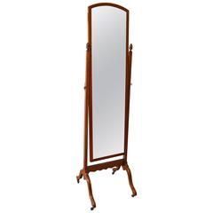 1920s Mahogany Cheval Mirror