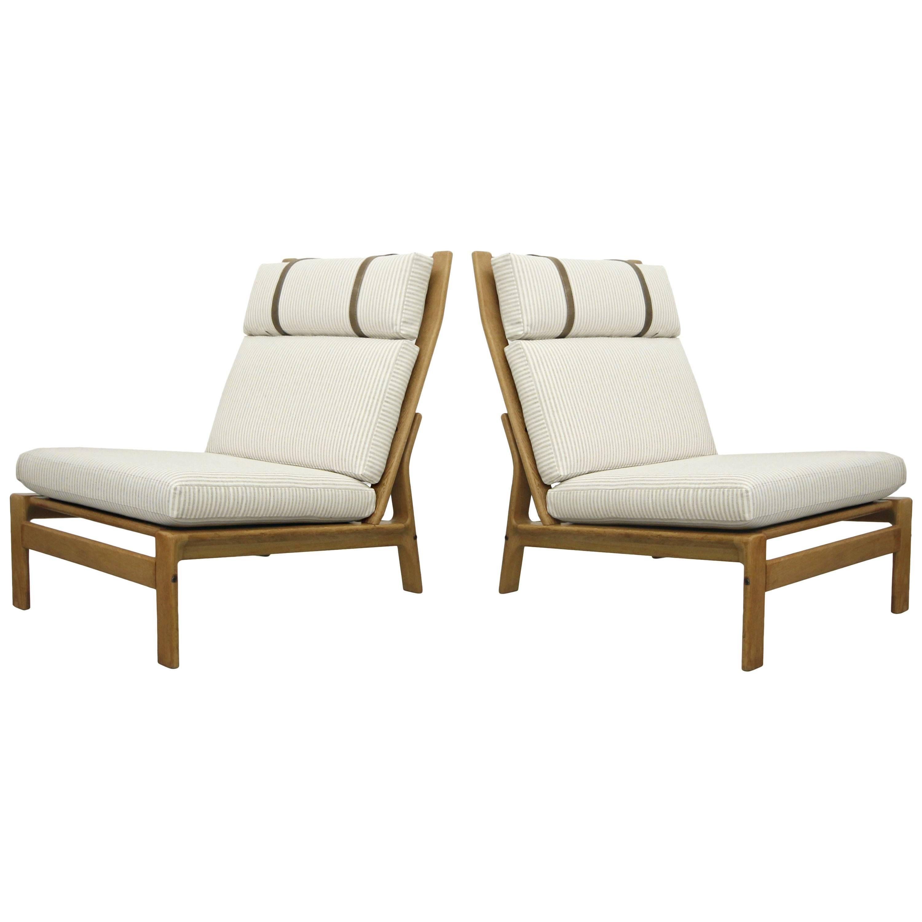 Pair of Oversized Danish Lounge Chairs by Komfort Design