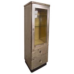Tall Industrial Metal Display Cabinet 8