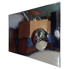 Polished Chrome Wall Relief Sculpture Wall Art