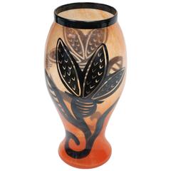 Kosta Boda Art Glass Vase Signed Artist Ulrica Hydman-Vallien