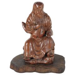 Late 19th Century Chinese Glazed Terracotta Seated Luohan Figure 8
