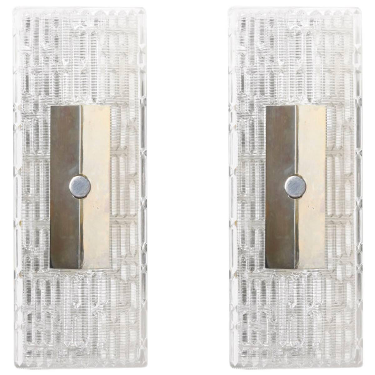 Pair of Kaiser Modernist Wall Lamps