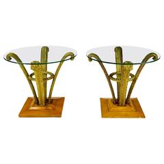 Pair of Grosfeld House Plume End Tables 10