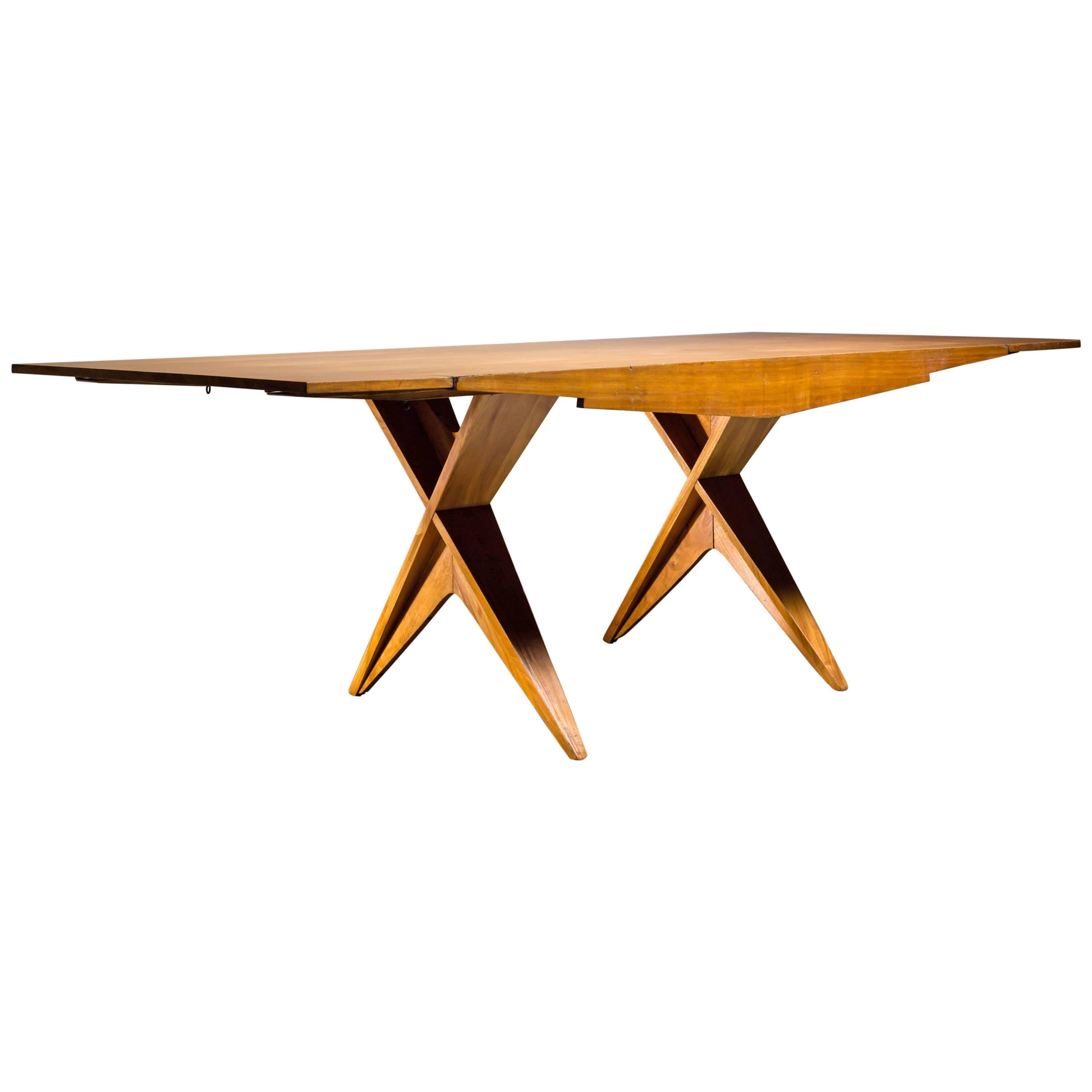 Dan Johnson Architectural and Extendable Dining Table, American, 1947 For Sale