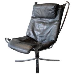 Sigurd Ressel Chrome “Falcon” Chair for Vatne Møbler, Norway
