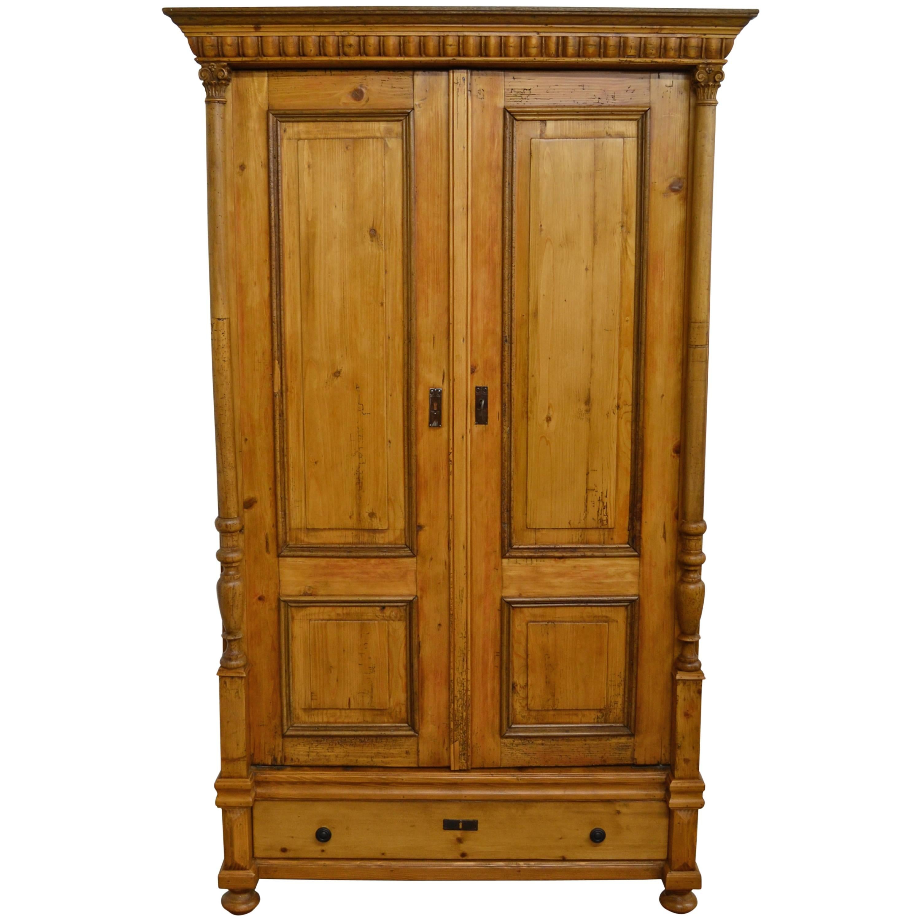 Pine and Oak Armoire