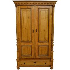 Antique Pine and Oak Armoire