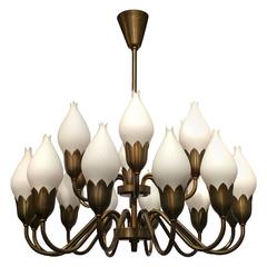 Fog and Morup Opaline Glass Chandelier 11