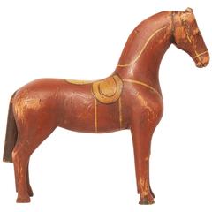 19th Century Painted Wood Horse