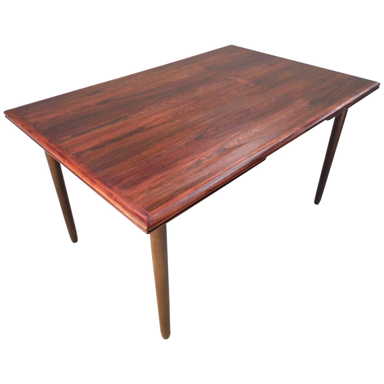 Danish Rosewood Extending Dining Table, Mid-Century, 1960s