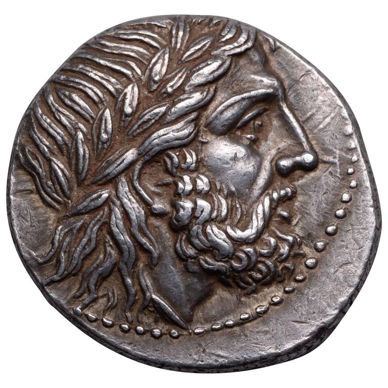 Ancient Greek King Philip II Silver Tetradrachm Of Macedon 323 BC Coin