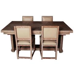 Original Colonial Dining Room Furniture, Marcel Cerf, 20th Century