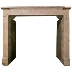 Antique French Stone Fireplace Mantel Chimneypiece