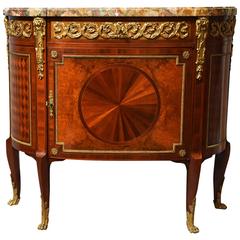 Superb Early 20th Century French Kingwood Commode with Marble Top