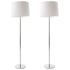 Pair of Kalmar Floor Lamps, Nickel Chrome, 1960s 9