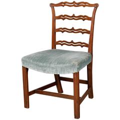 Chippendale Period Mahogany Ladderback Side Chair