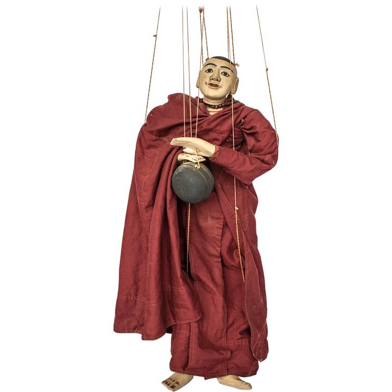 Unusual 20th Century Burmese Buddhist Monk Myanmar For Sale at 1stDibs
