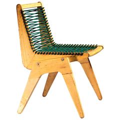 Robert Kayton and Associates Plywood with Woven Cord Chair, US, 1940s 10