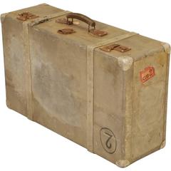 French Metal Trunk or Suitcase