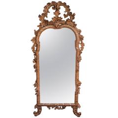 Late 18th C Italian Baroque Gilt Mirror